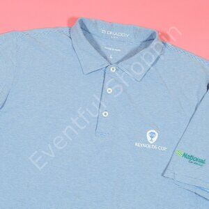 B Draddy Reynolds Cup Lake Oconee Golf Polo Shirt Mens L Blue Cotton